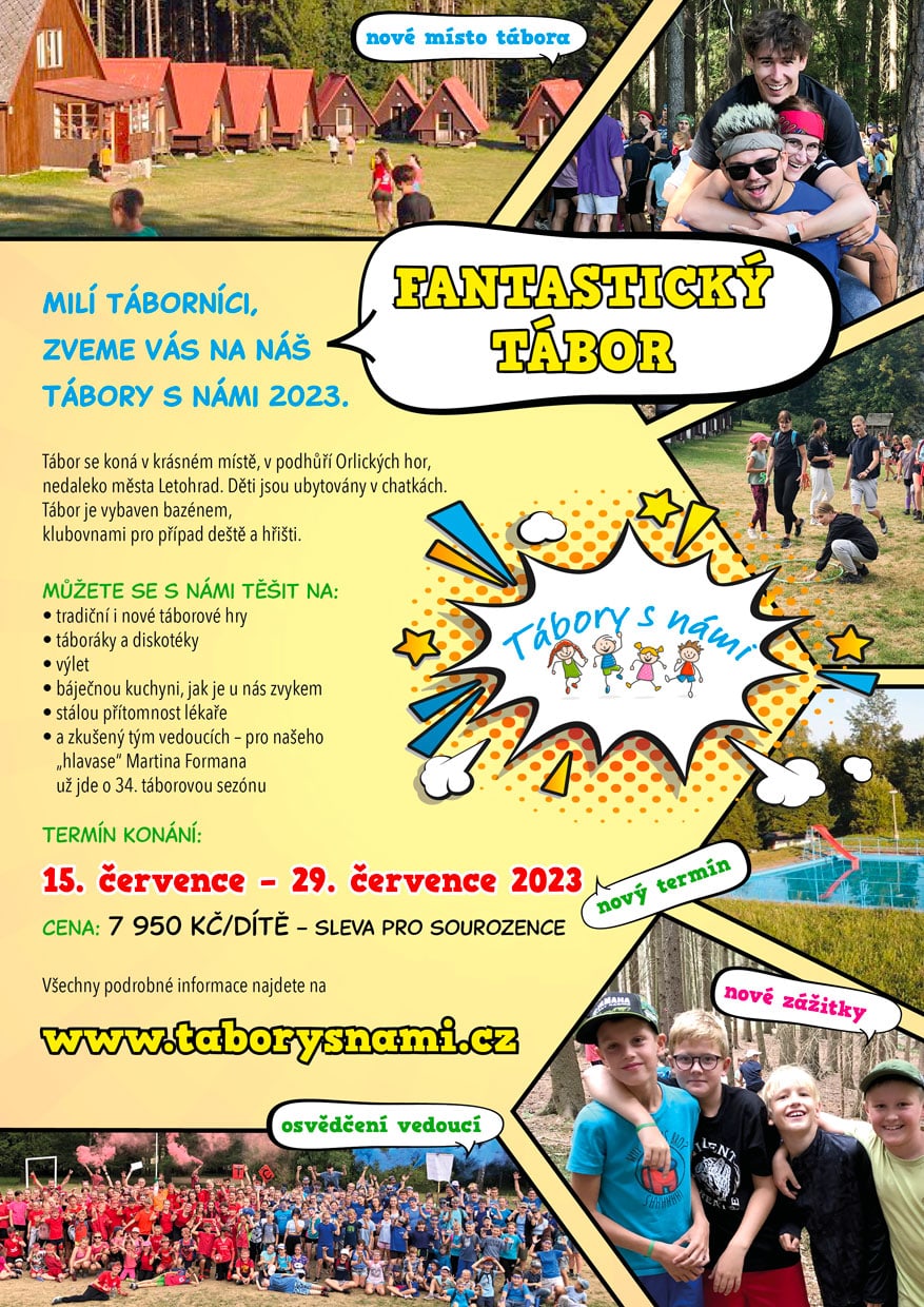Letáček Tábory s Námi
